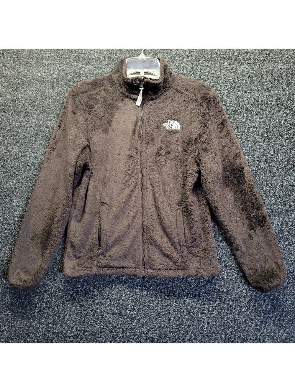 The North Face Womens Sz S Purple Osito 2 Fuzzy Plush Full Zip Fleece Jacket
